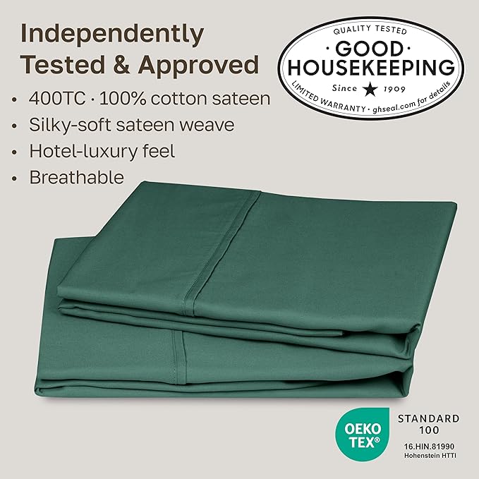 California Design Den Standard Queen Size Pillowcase Set - Image 2