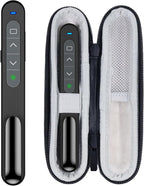 USB Type C 2 in 1 Rechargeable Wireless Presentation Clicker with Green Laser Pointer and Storage Case, Slide Powerpoint Clicker for Mac Windows Keynote, Presenter Remote PPT Clicker for Powerpoint