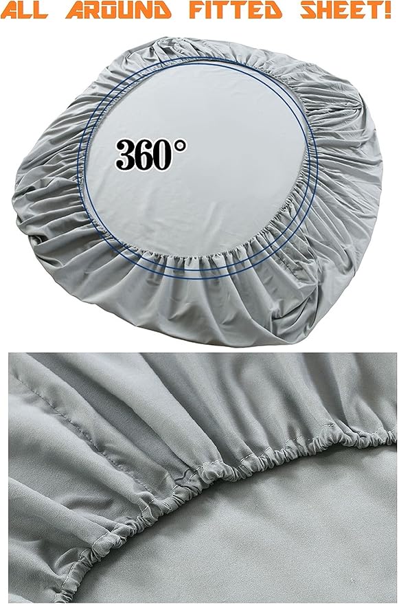 Elegant Comfort 1500 Premium Hotel Quality 1-Piece Fitted Sheet, Softest - Image 3