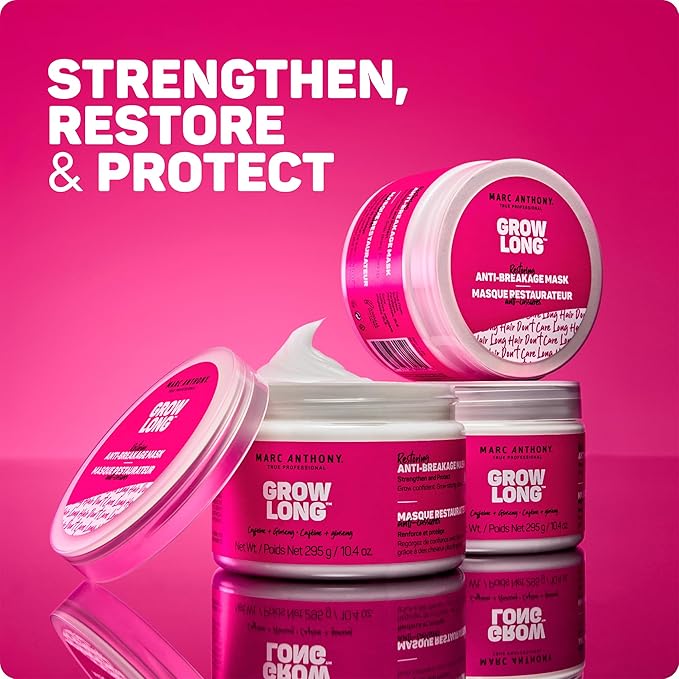 Marc Anthony Grow Long Hair Mask Conditioner, Damaged Hair & Growth - Image 2