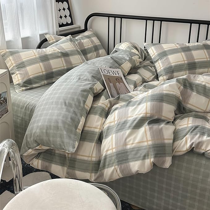 mixinni Full Size Buffalo Plaid Duvet Cover Set - Image 6