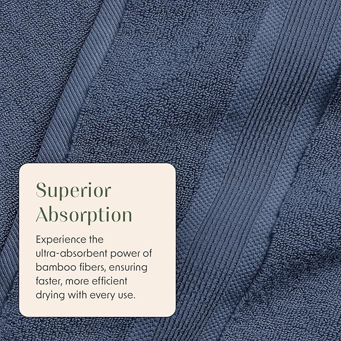Springtree Home Luxury Viscose from Bamboo Bath Towel Set 6 Piece Set | 35% - Image 5