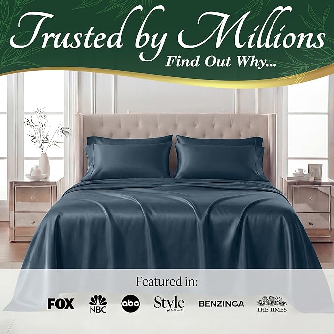 DECOLURE 100% Viscose Derived from Bamboo Sheets Queen Size - Image 5
