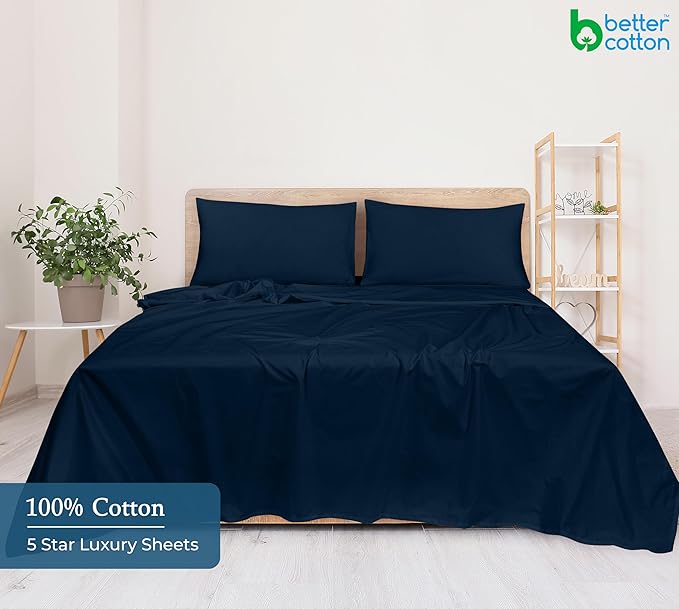 Royale Linens 400 Thread Count 100% American Grown Cotton Flat Sheet - Image 6