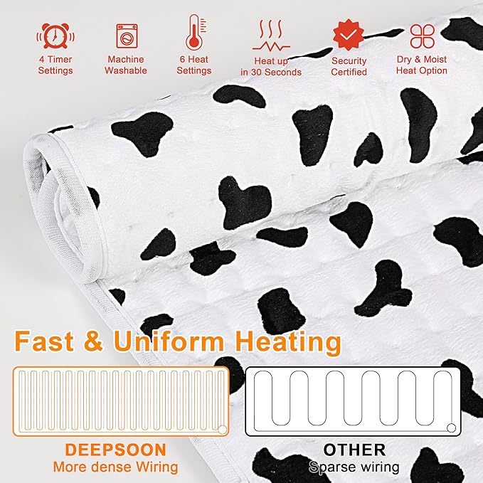 Deepsoon Heating Pad, Electric Heating Pads - Image 5
