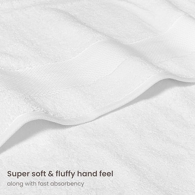 BIOWEAVES 100% Organic Cotton 700 GSM Plush Bath Towels 30" x 58" GOTS Certified - Image 3