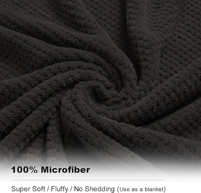 8-Piece Brown Bath Towel Set, 2 Extra Large Bath Towel Sheets, 2 Hand Towels - Image 3