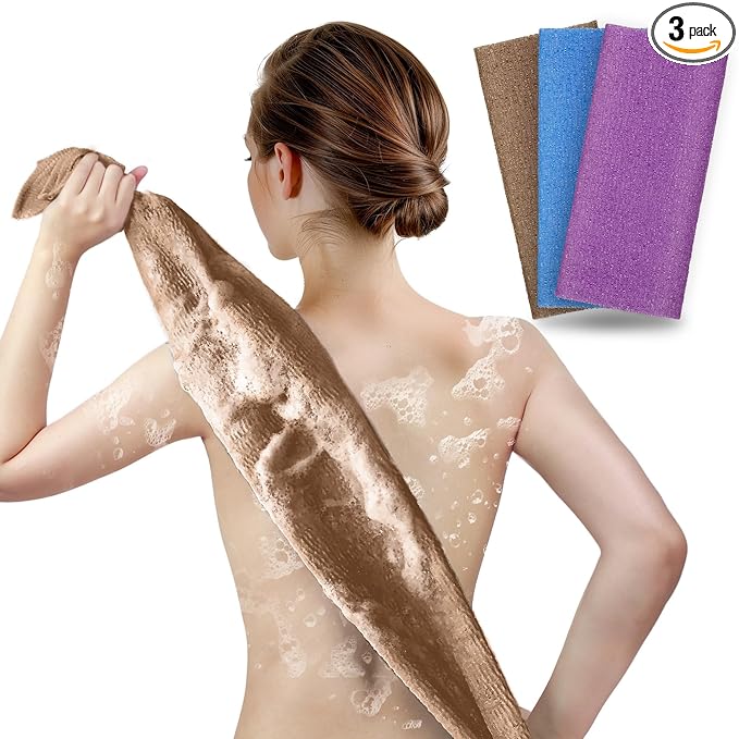 ARCH&M 3-Pack Premium Nylon Exfoliating Towel by ARCHM