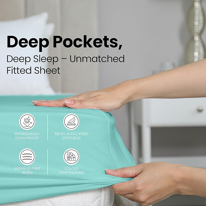 Utopia Bedding Twin Fitted Sheet - Image 4