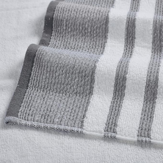 Modern Threads 6-Piece Towel Set – 100% Cotton, Quick Dry, Ultra Absorbent – - Image 3