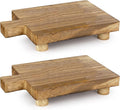 2 Pcs Handmade Wooden Tray, Practical Bathroom and Kitchen Decoration by Teniinet