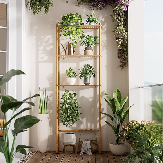 AmazerBath Over The Toilet Storage Bamboo, Bathroom Over Toilet Organizer Rack - Image 9
