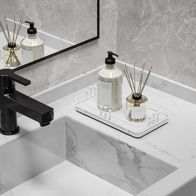 Bathroom Vanity Tray for Toiletries Makeup Perfume Candle Toilet Tank, Kitchen - Image 3