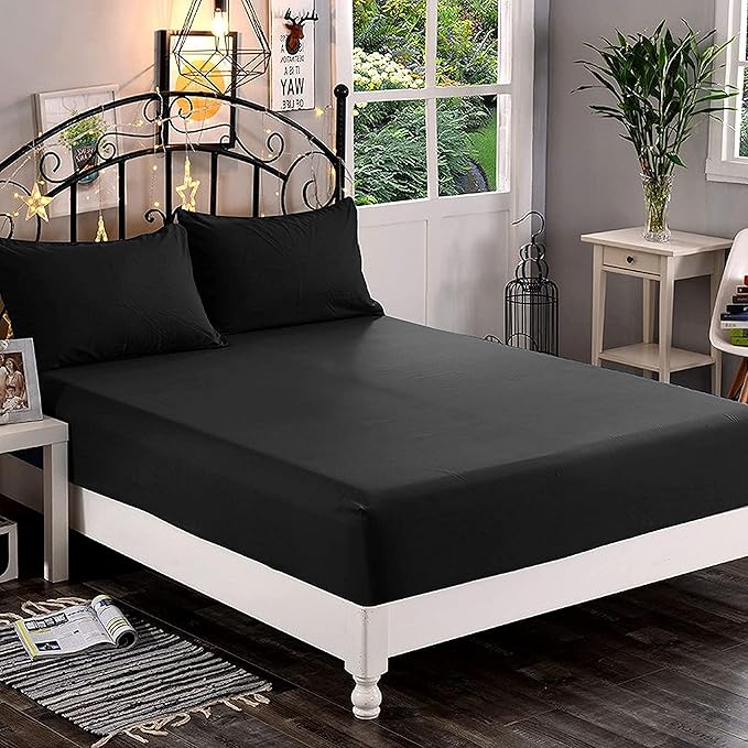 Elegant Comfort 1500 Premium Hotel Quality 1-Piece Fitted Sheet, Softest by ELEGANTCOMFORT