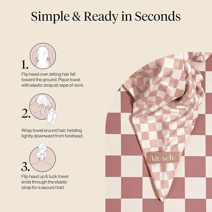 Kitsch Plush Microfiber Hair Towel Wrap - Image 7