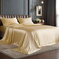 BEDELITE Satin Sheets Queen Size Bed Set, Luxury Soft Champagne Silky Sheets by BEDELITE