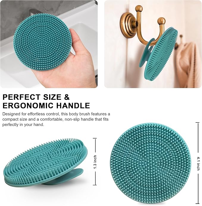 INNERNEED Food Grade Silicone Body Scrubber Gentle Exfoliating Brush - Image 2