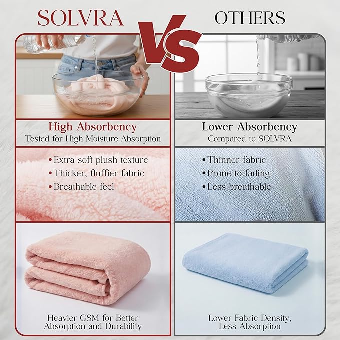 3 Pack Microfiber Hair Towel Wrap - Image 3