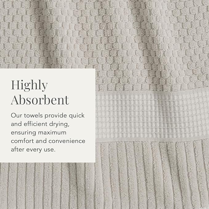 NY Loft 100% Cotton Hand Towel 6 Pack | Super Soft & Absorbent Quick-Dry Hand - Image 7