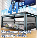 OPNICE Computer Monitor Stand Riser, Desk Organizer with Drawer, Laptop Stand, Office Desk Accessories & Workspace Desktop Organizers Storage for Office Supplies(Black)