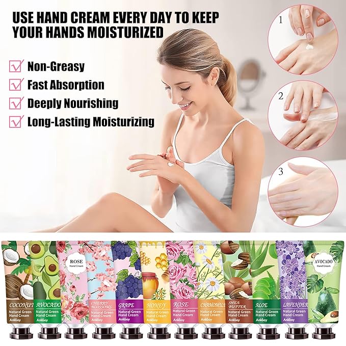 INALIER Mothers Day Gifts-38 Pack Hand Cream Bulk, Stocking Stuffers - Image 4