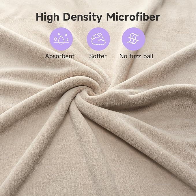 Umisleep 100% Microfiber Hair Towel, Large Curly Hair Towel - Image 7