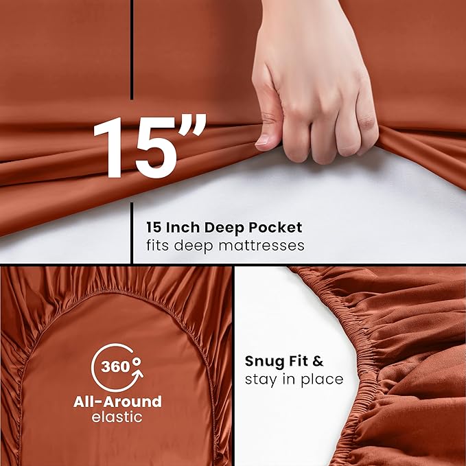Utopia Bedding King Fitted Sheet - Image 3