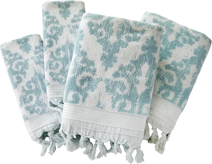 SKL Home Mirage Fringe 2 Bath, 2 Hand Towel Set - Image 2
