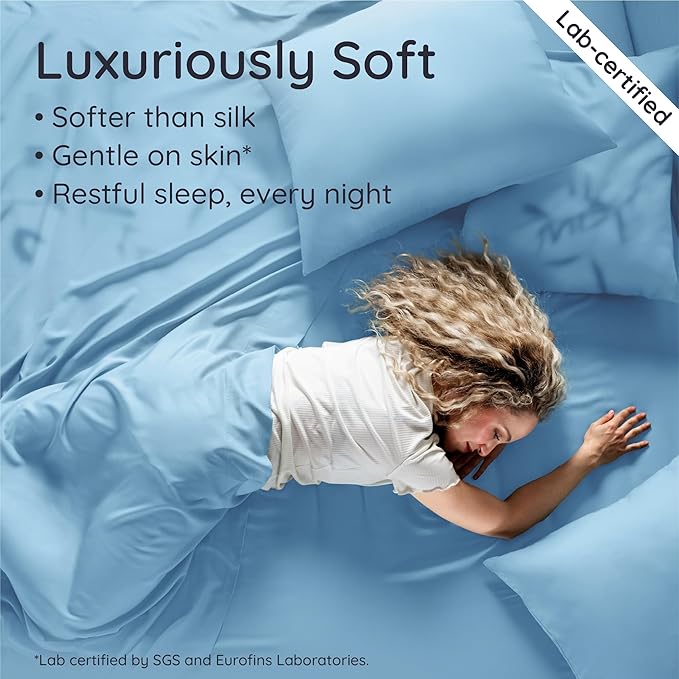 Bambaw 100% Viscose Derived from Bamboo Fitted Sheet Only, Cooling Fitted Sheet - Image 4