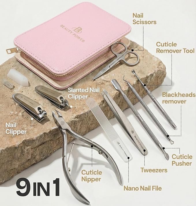 Beauty Power 9 in 1 Professional Manicure Pedicure Set - Image 2