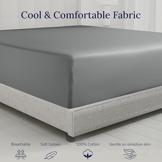 California Design Den Luxurious King Size Fitted Sheet Only - Image 8