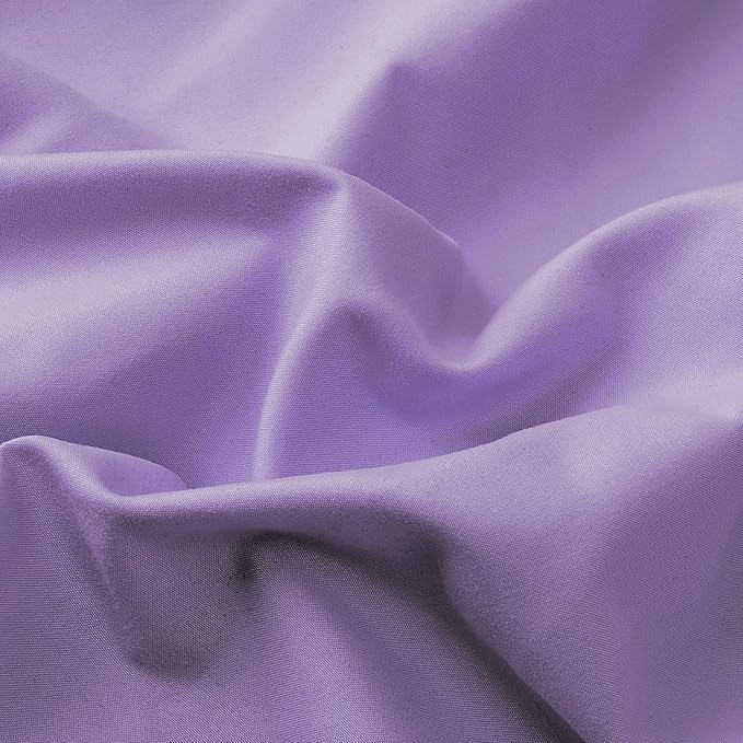 Lirex Light Purple Flat Sheet Twin, Ultra Soft & Breathable Brushed 1800 - Image 3