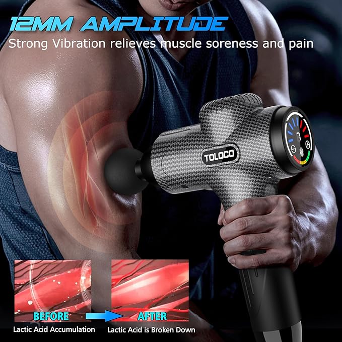 TOLOCO Massage Gun, Back Massager 10 Replacement Head - Image 4