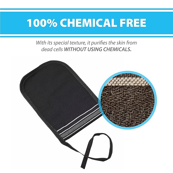 Turkish Exfoliating Gloves – Face & Body Exfoliation Mitts - Image 6