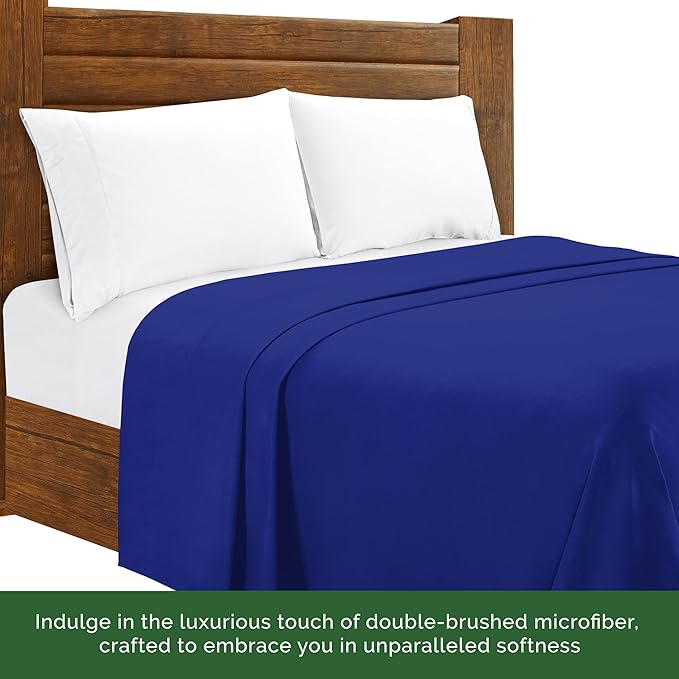 Elegant Comfort Wrinkle-Free 1500 Premier Hotel Quality 1-Piece Flat Sheet - Image 5
