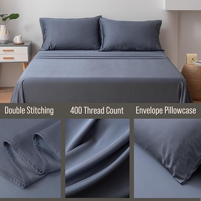 BELLA COTERIE | Luxury Bamboo Viscose Standard Size Pillowcase Set | 100% - Image 3