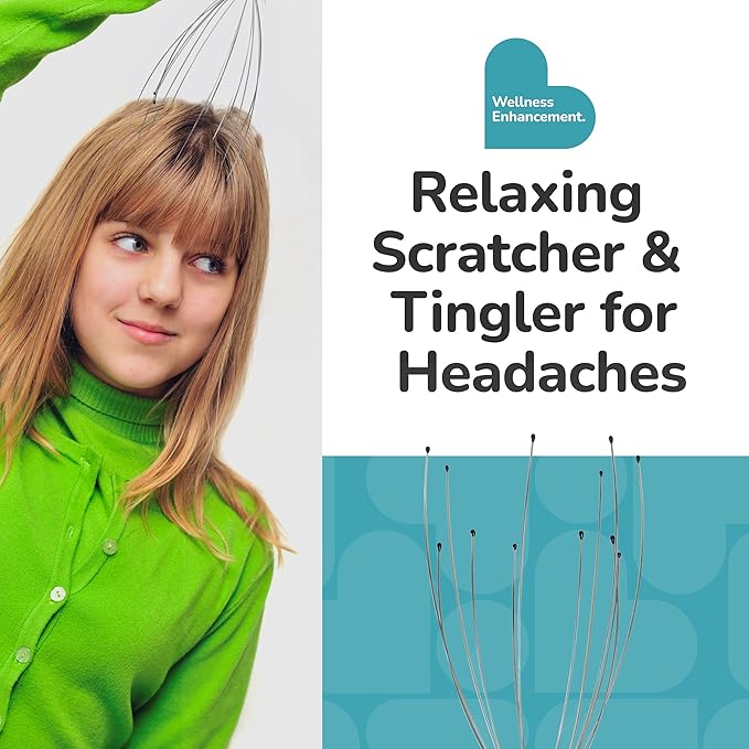 BioSwiss Scalp Massager, Handheld Head and Temple Massage Tool - Image 4