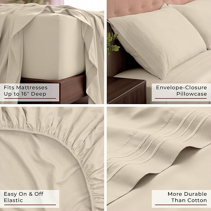 Mellanni California King Sheets Set - Image 5
