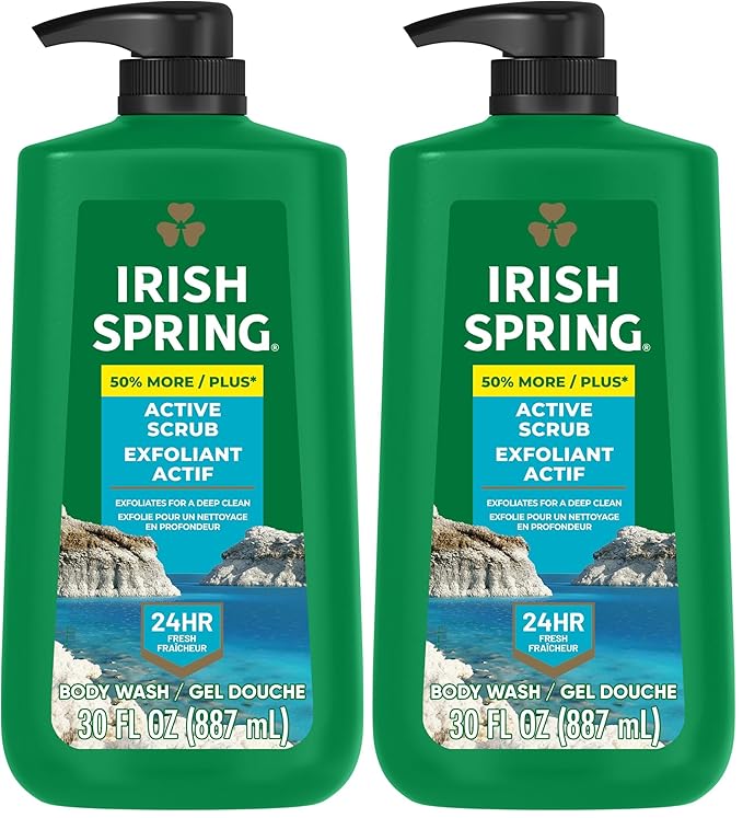 Irish Spring Active Scrub Exfoliating Body Wash by IrishSpring