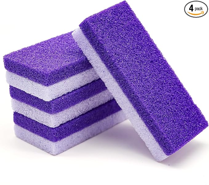 Foot Pumice Stone 4 Pack Pedicure Stone by Lenpestia