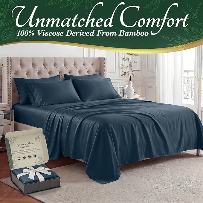 DECOLURE 100% Viscose Derived from Bamboo Sheets Queen Size - Image 2