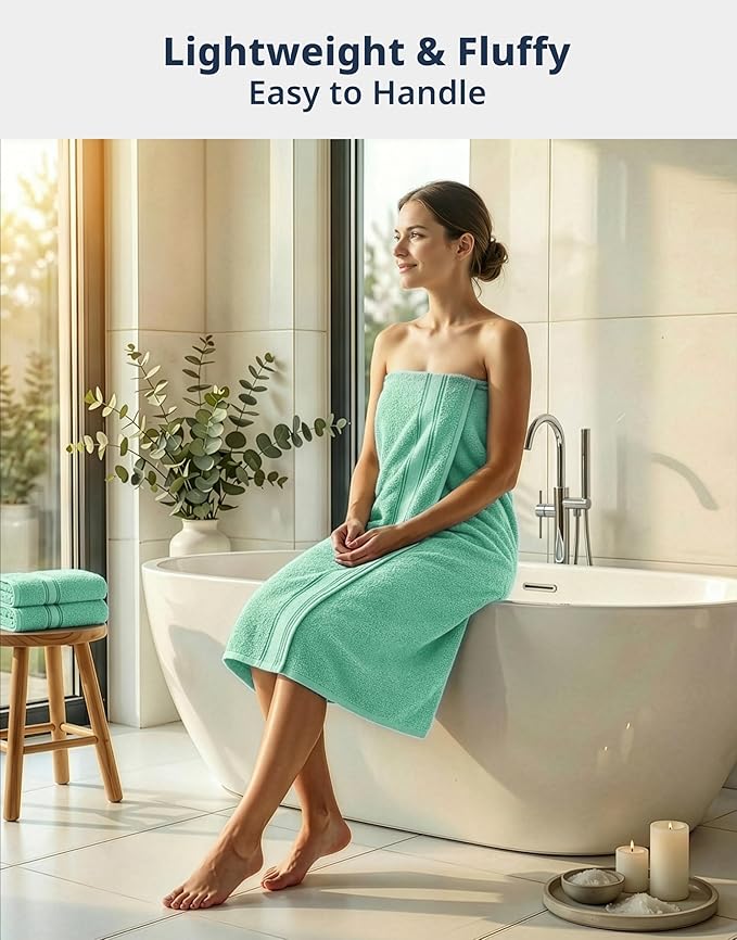 LANE LINEN Luxury Bath Towel Set of 12 – 100% Mercerized Cotton Towels - Image 2