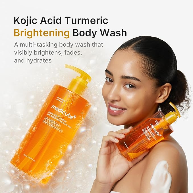 medicube Kojic Acid Turmeric Brightening Body Wash | Gentle Shower Gel - Image 2