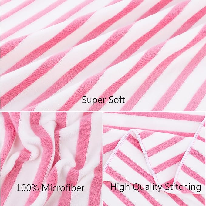 JML Beach Towels, Microfiber Bath Towel Cabana Stripe Absorbent, Quick Dry Bath - Image 4