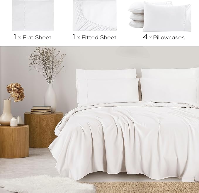 Mueller UltraTemp 6 PC Queen Sheet Set - Image 2
