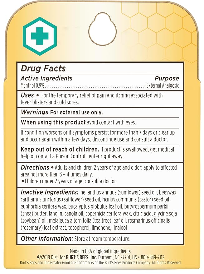 Burt's Bees Medicated Lip Balm, - Image 6