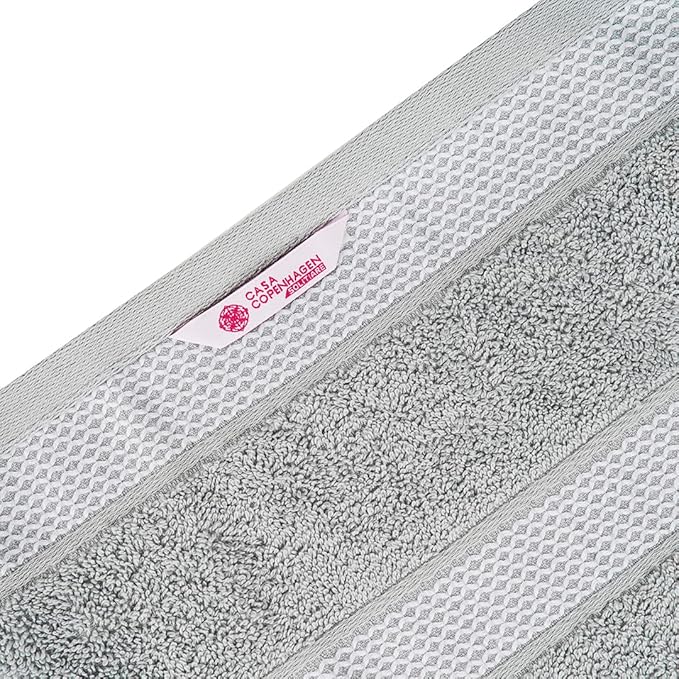 CASA COPENHAGEN Solitaire 2Pcs 100% Egyptian Cotton Large Designer Bathsheet - Image 6