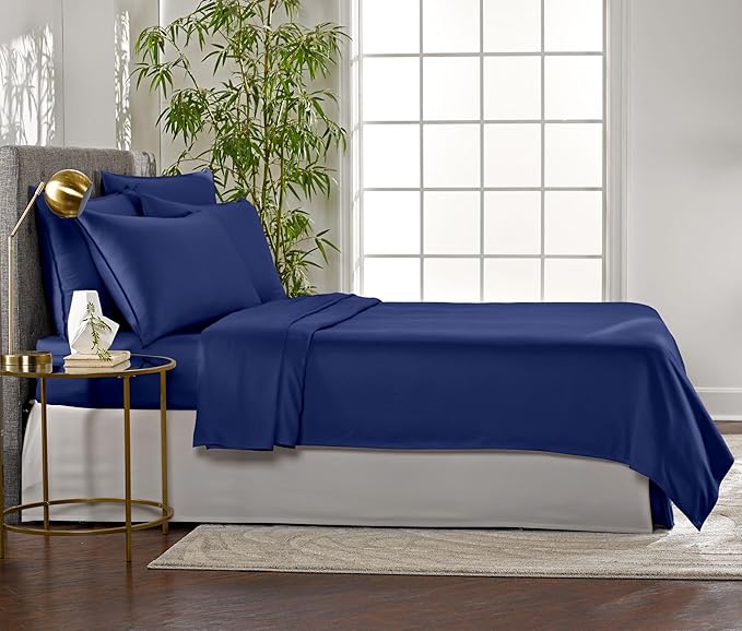 Pure Bamboo Full Sheets, Genuine 100% Organic Viscose Derived from Bamboo Bed - Image 4