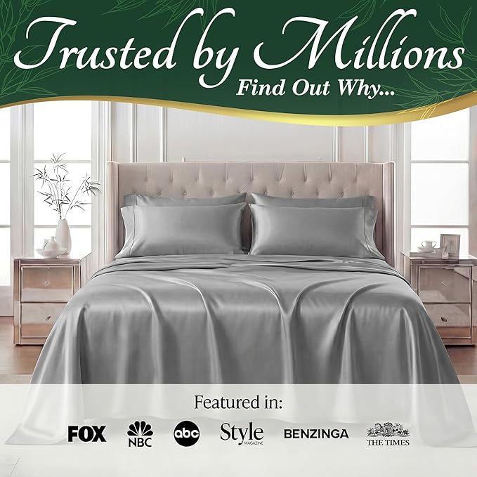 DECOLURE 100% Viscose Derived from Bamboo Sheets Twin Size - Image 5