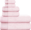 GLAMBURG 100% Cotton Ultra Soft 6 Pack Towel Set, Contains 2 Bath Towels 28x55 by GLAMBURG